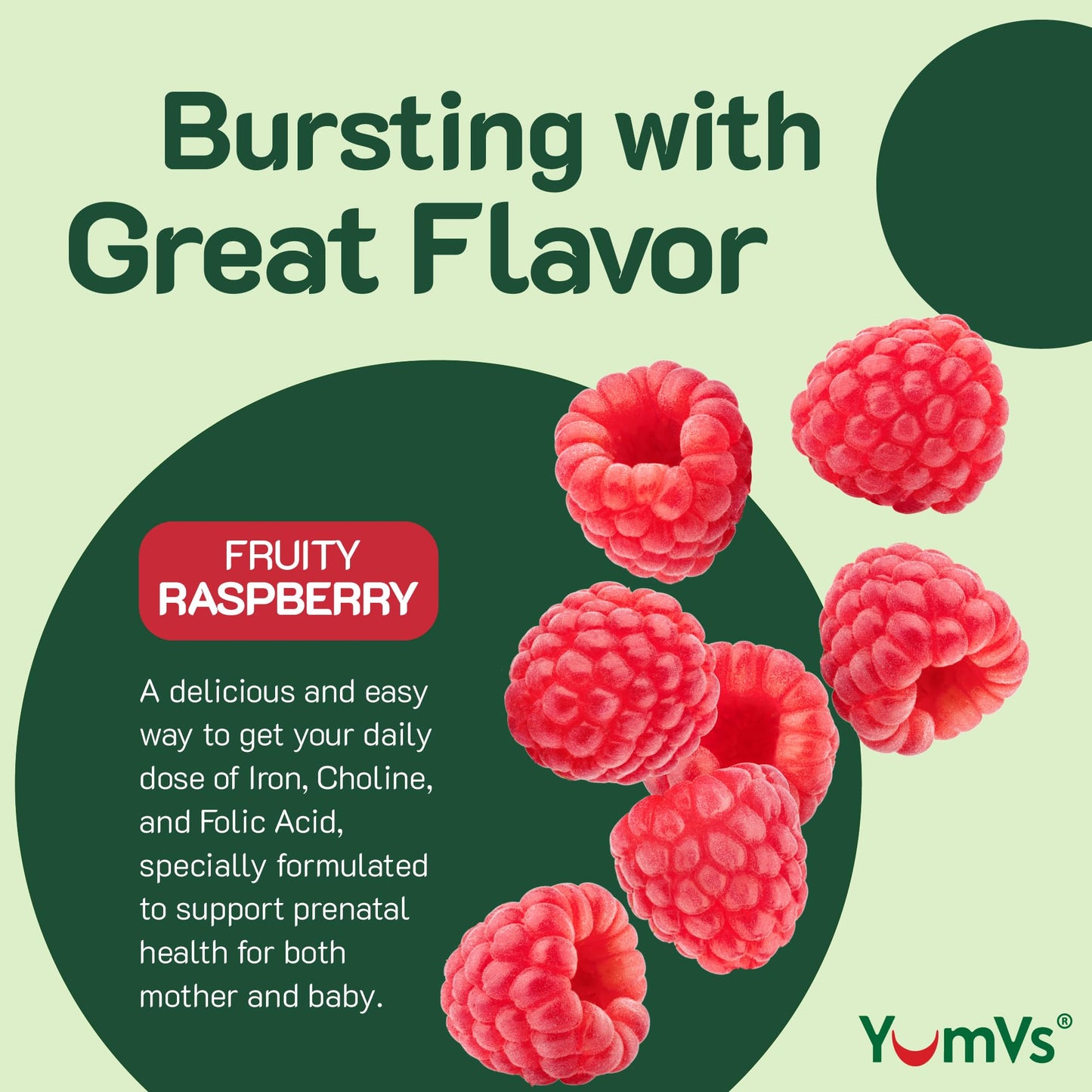 YUM-V'S Prenatal Gummies for Women 60 Count