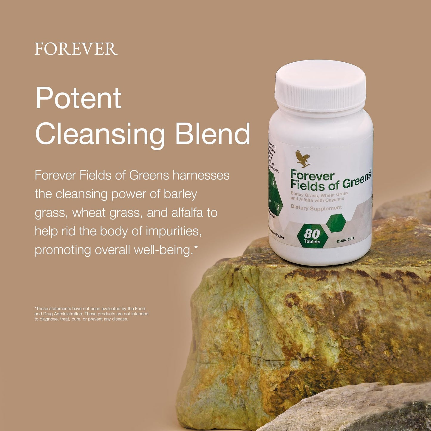 Forever Living Products Fields of Greens Tablets, 80 Count