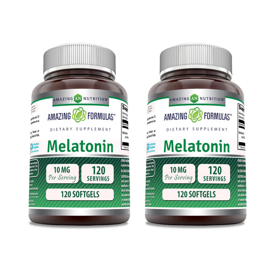 Amazing Nutrition Melatonin 10 mg Softgels, 120 Count