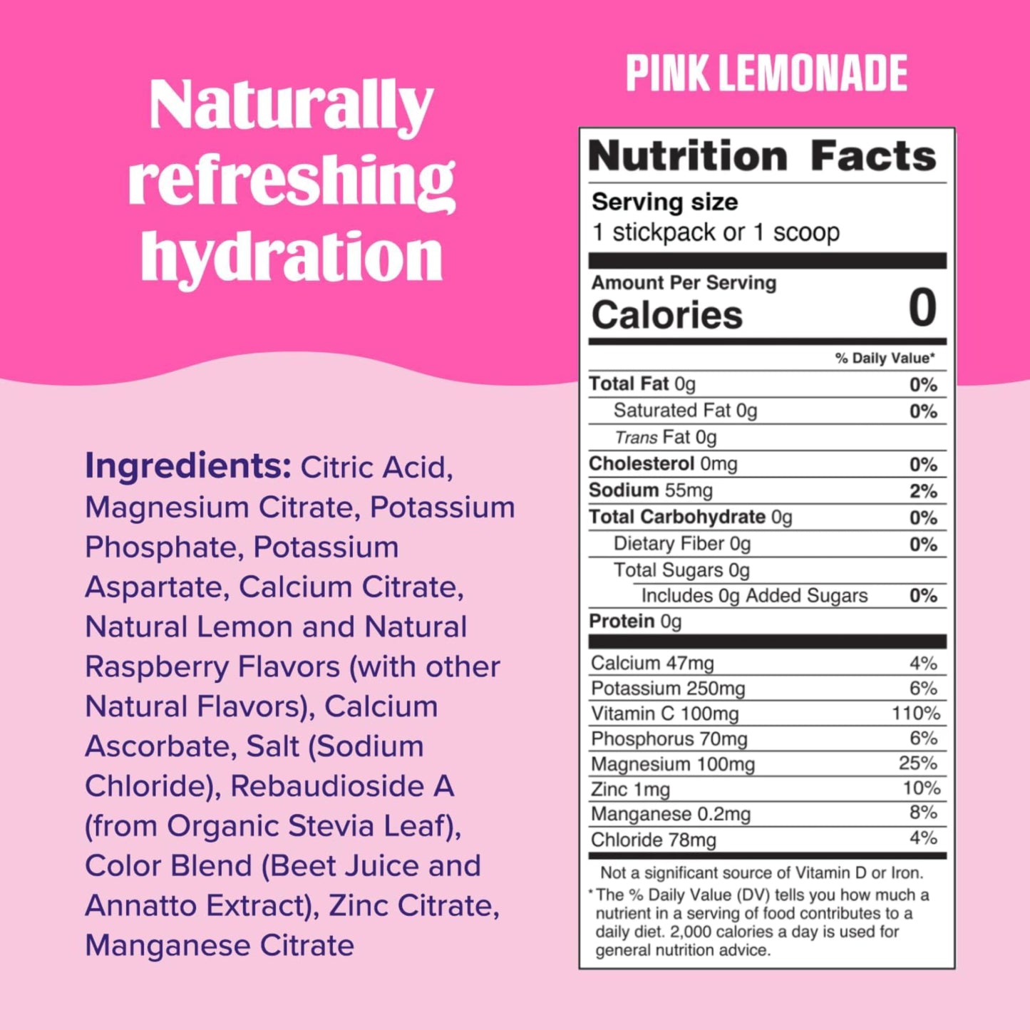 Ultima Replenisher Pink Lemonade Electrolyte Powder, 20 Stick Packs