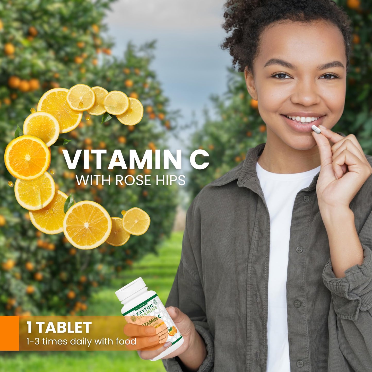 Zaytun Vitamins Vitamin C 500mg Tablets, 180 Tablets