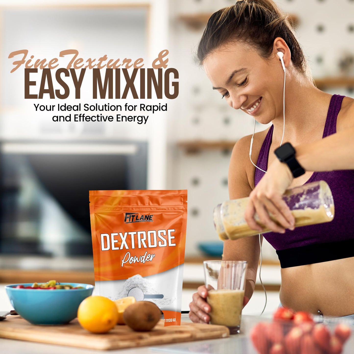 Fit Lane Nutrition Dextrose Powder 40 oz