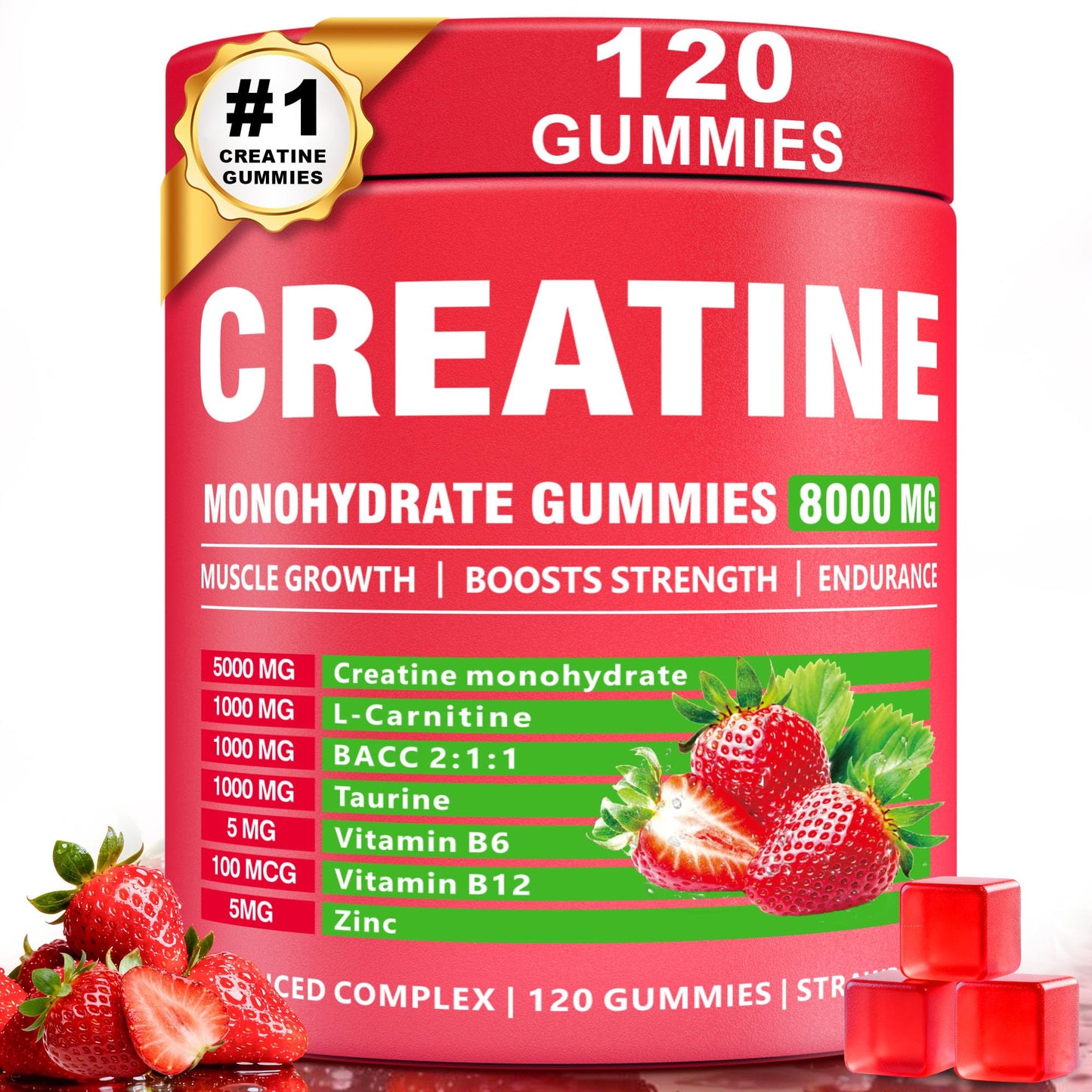 ZyterX Creatine Monohydrate Gummies 1 Count