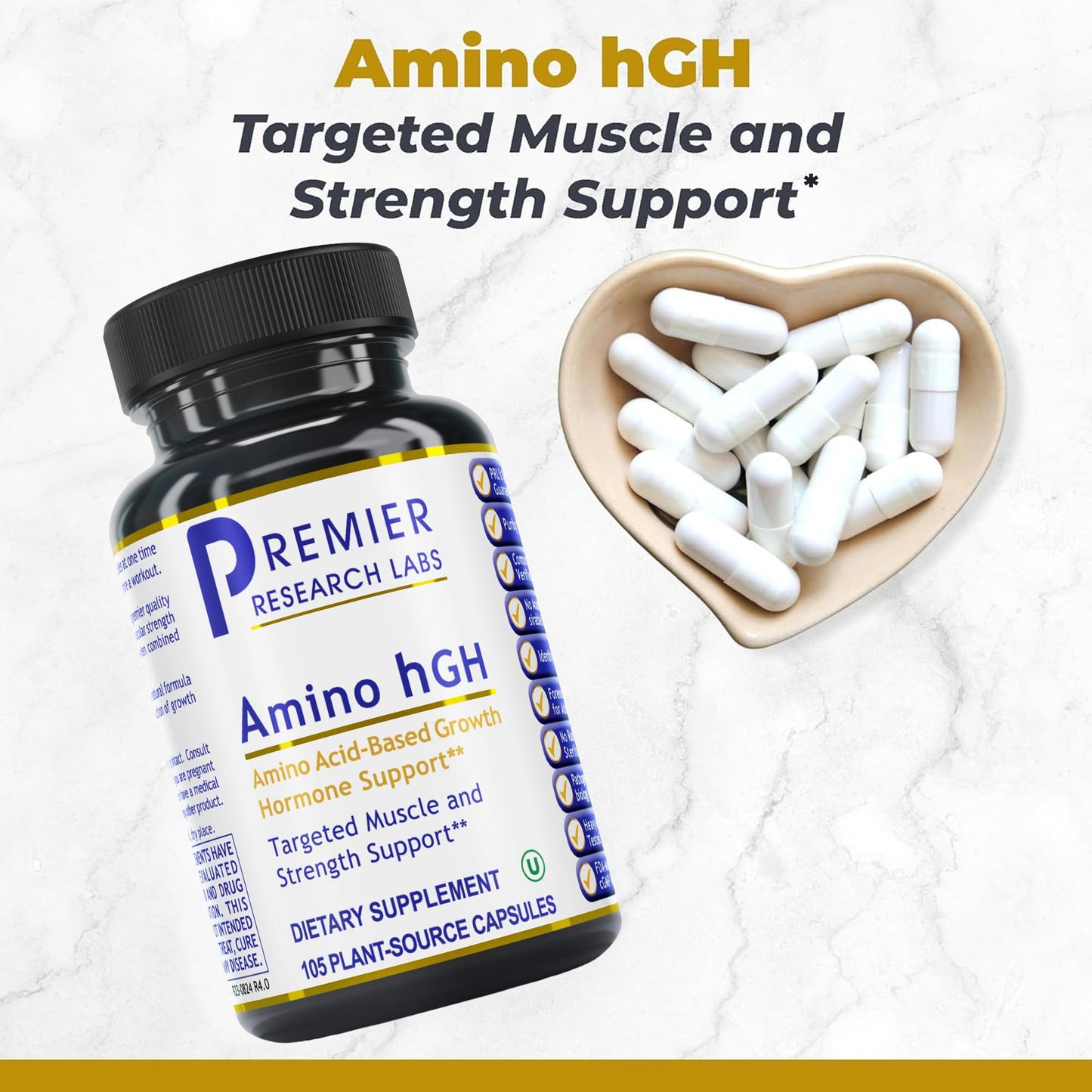 Premier Research Labs Amino HGH 105 Capsules
