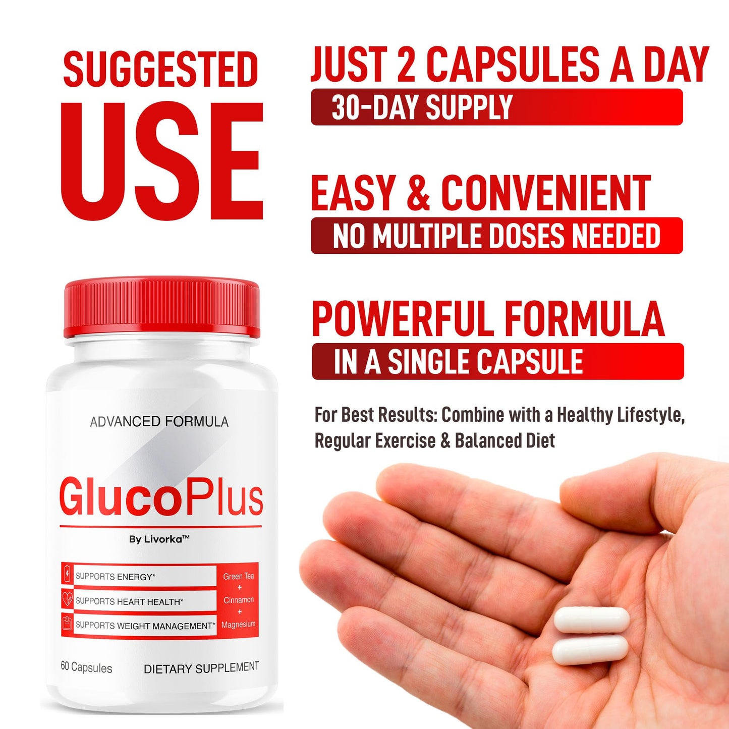 LIVORKA Gluco Plus Capsules, 120 Capsules