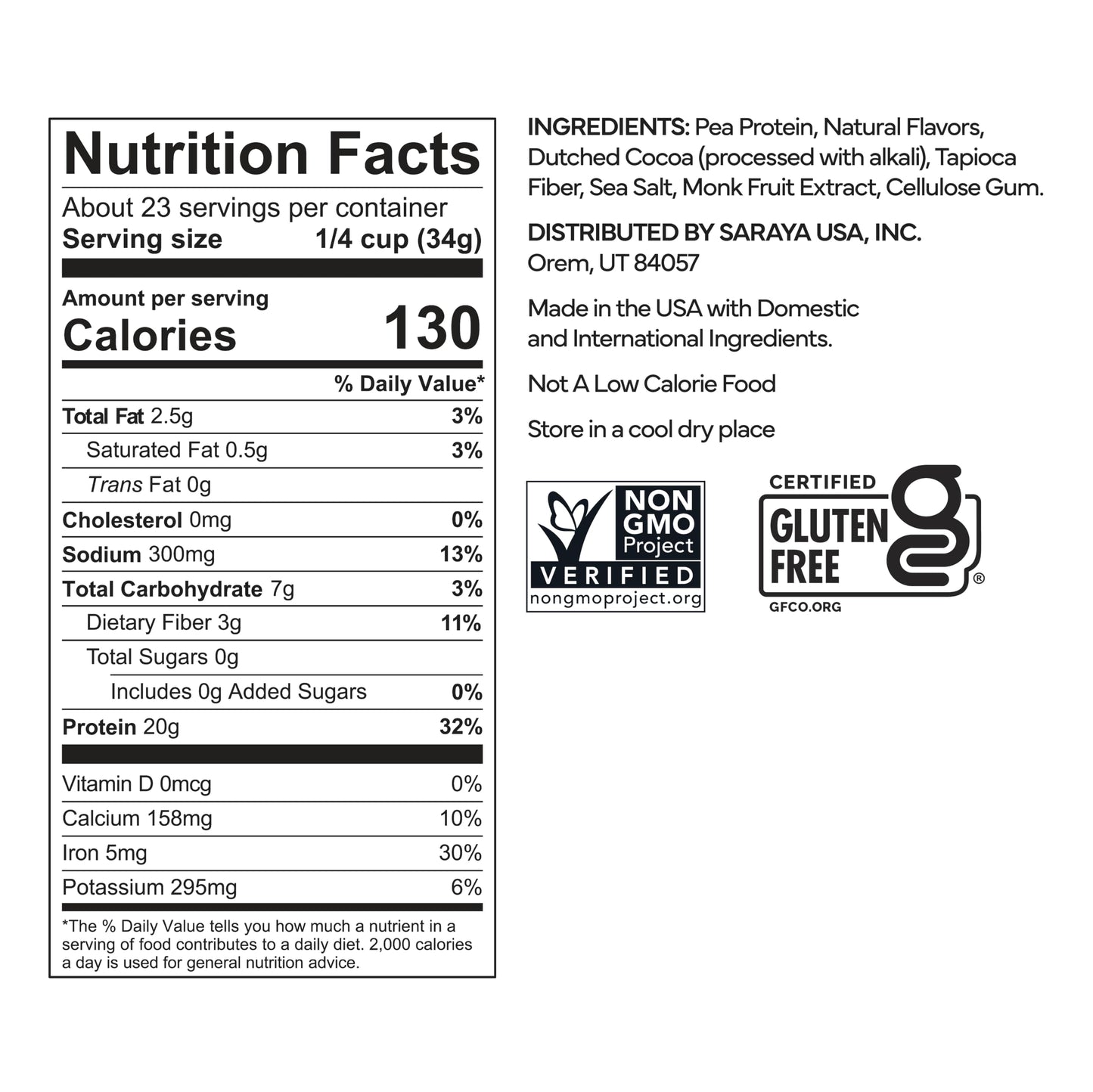 Kyhv Nutrition Plant Based Protein Powder, Chocolate, 28 Servings