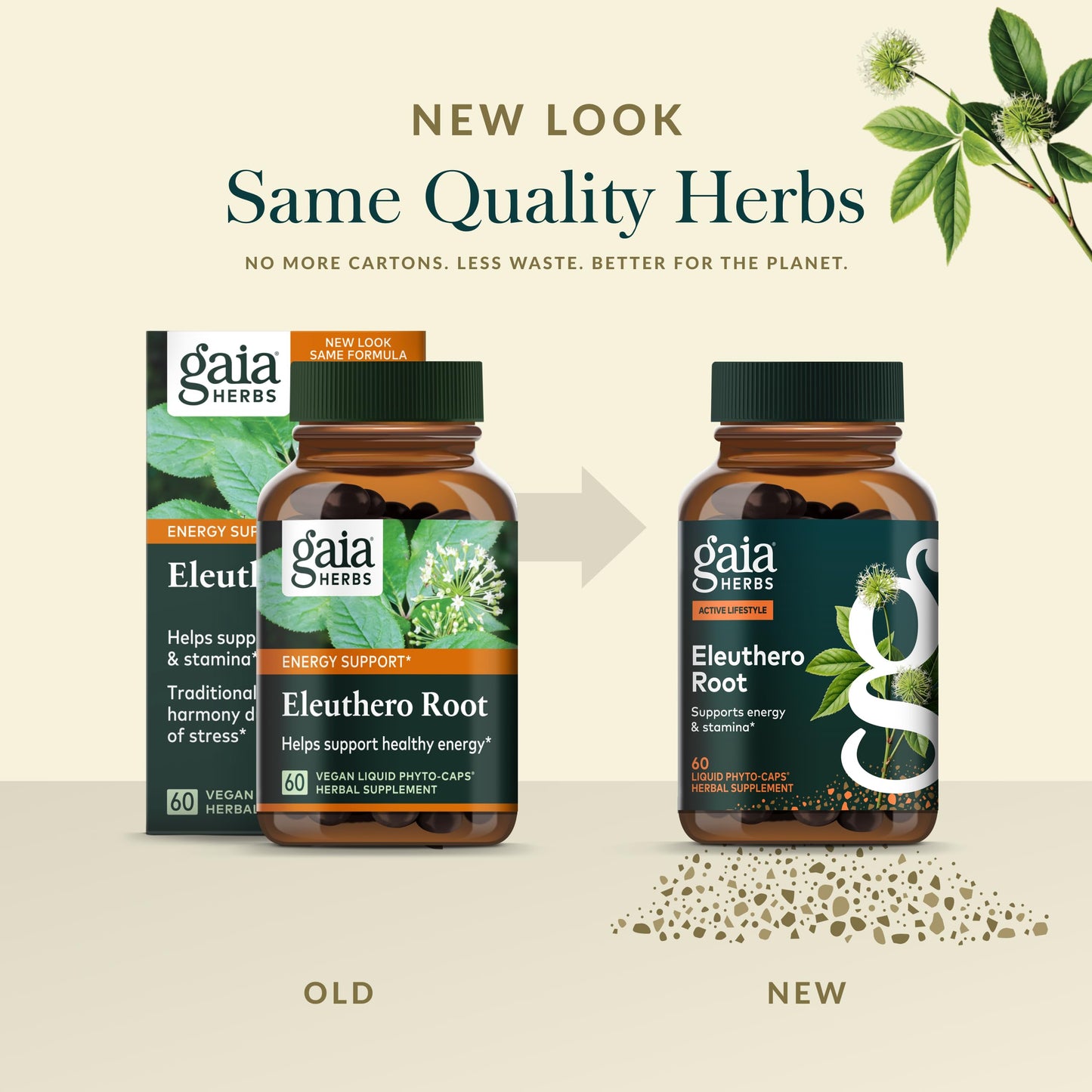 Gaia Herbs Eleuthero Root Capsules 60 Count