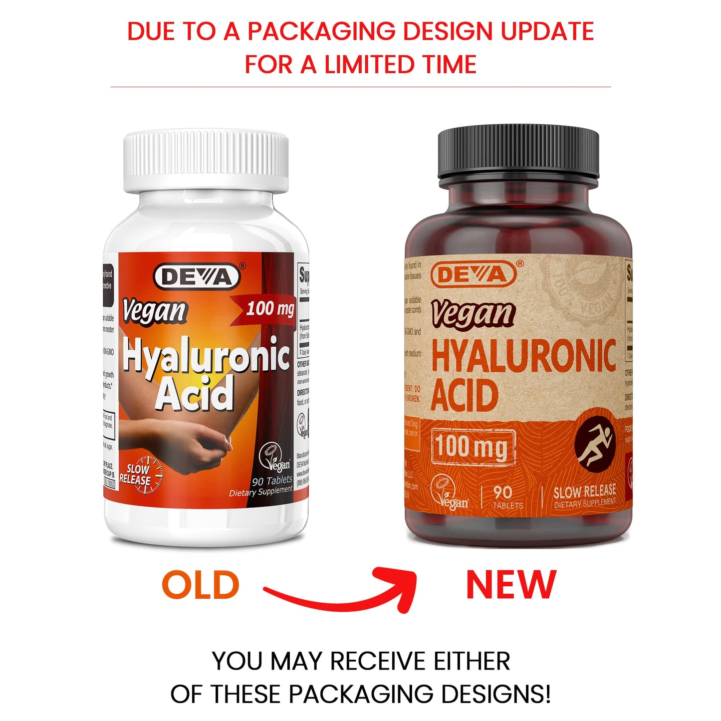 DEVA Vegan Hyaluronic Acid 100 mg Tablets 90