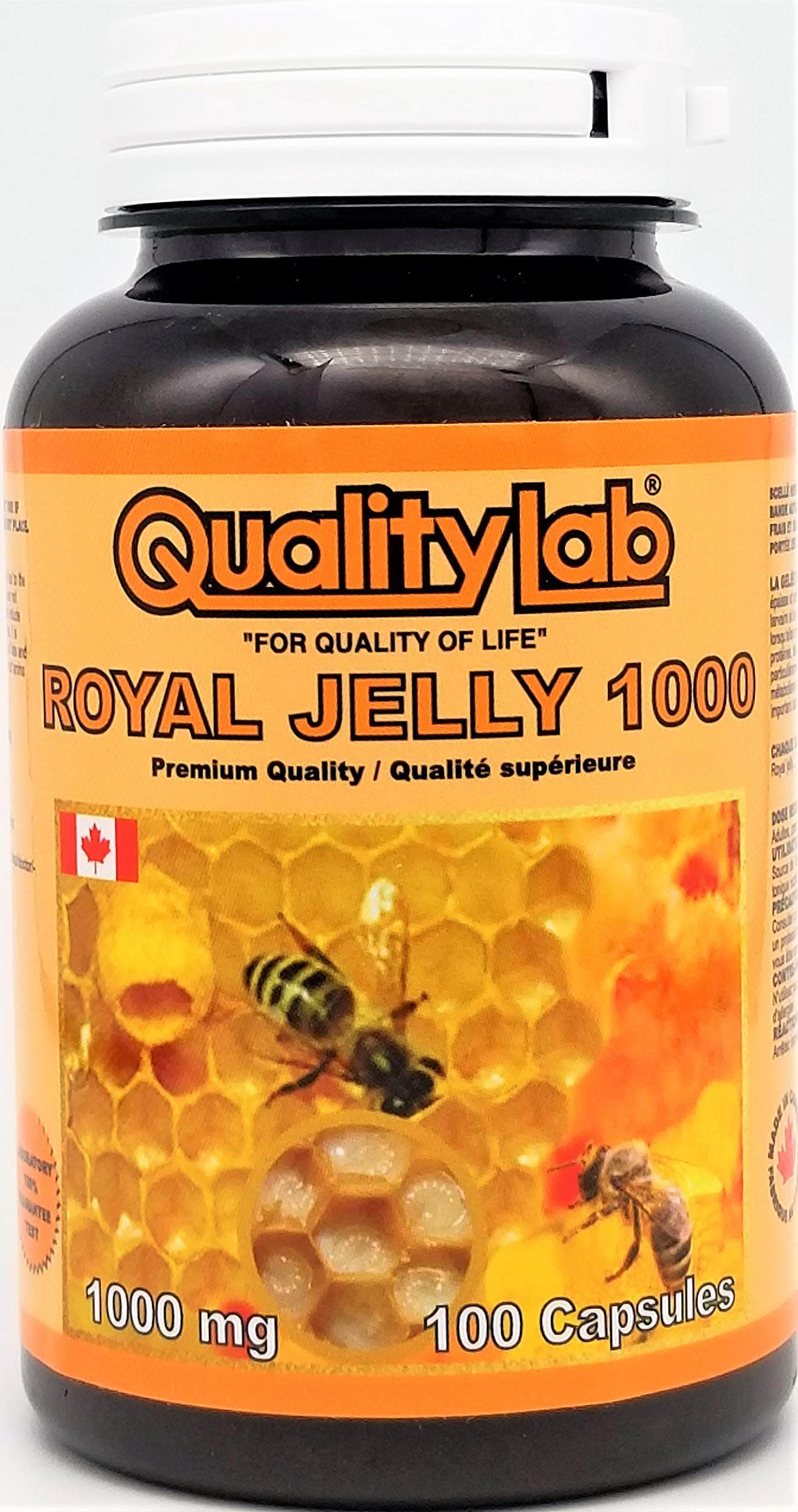 QUALITYLAB Royal Jelly 1000 mg Softgel, 100 Count
