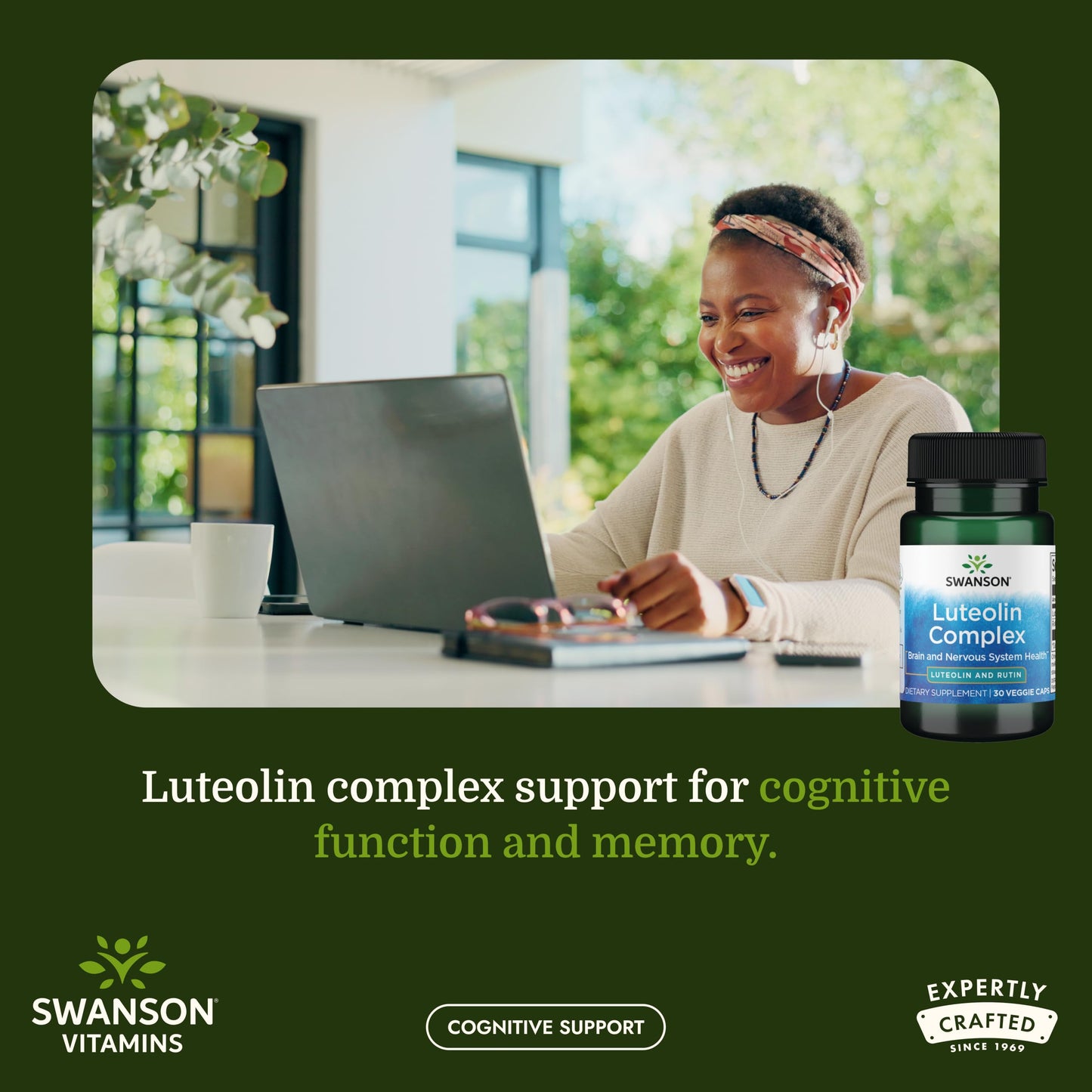 Swanson Luteolin Complex w/Rutin Capsules 30