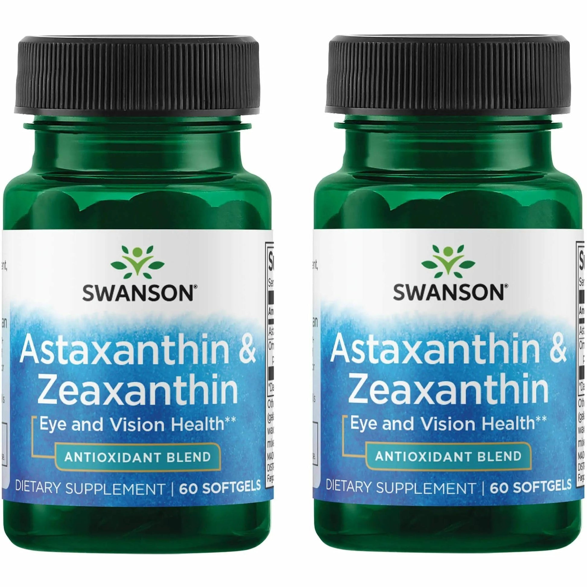 Swanson Astaxanthin & Zeaxanthin Eye Health Supplement Softgels, 120