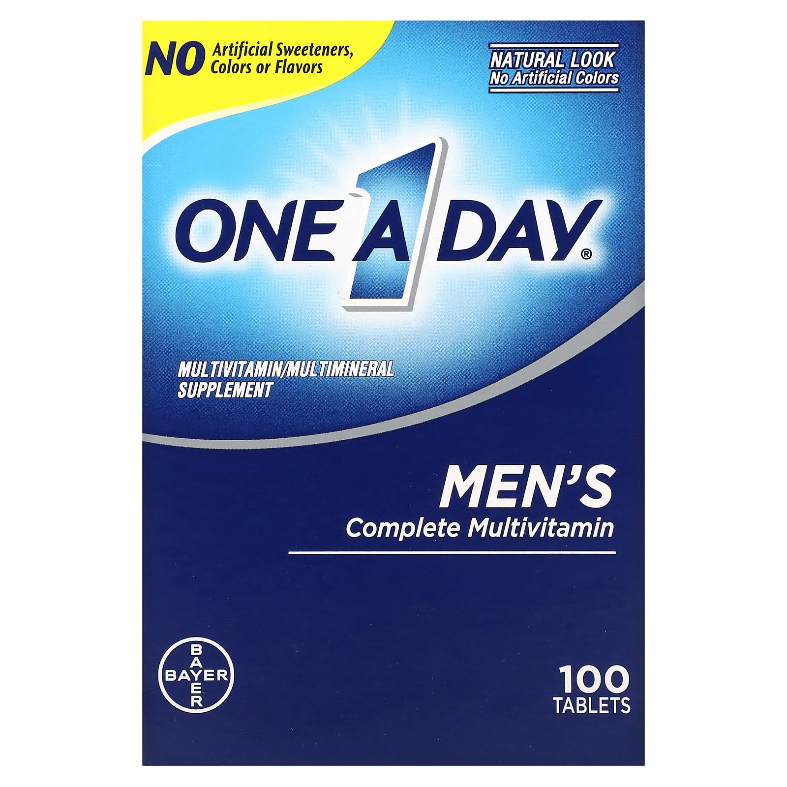 ONE A DAY Men's Health Formula Multivitamin Tablets, 100 Tablets
