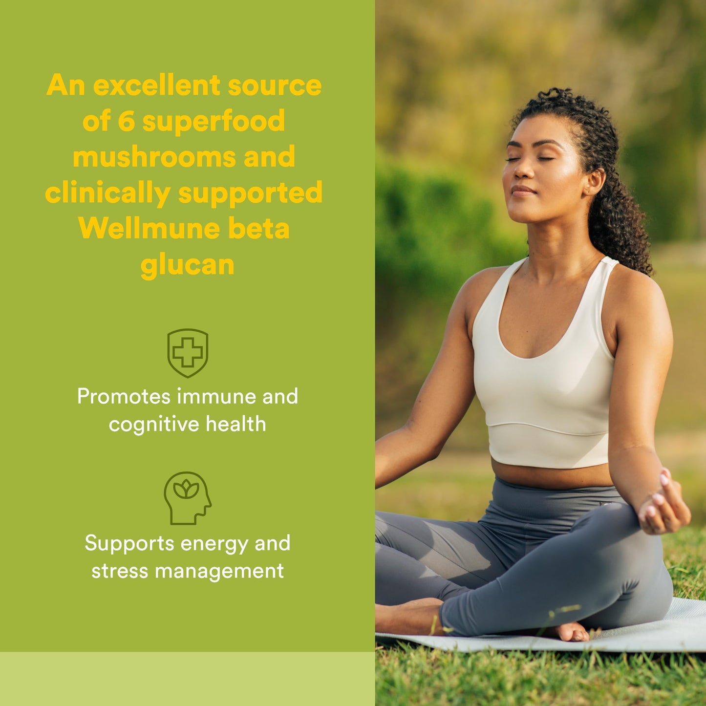 Natural Factors Whole Earth & Sea Super Mushroom - Herbal Supplement with Organic Mushrooms - Mushroom Supplement for Brain & Immune Health, 30 Capsules
