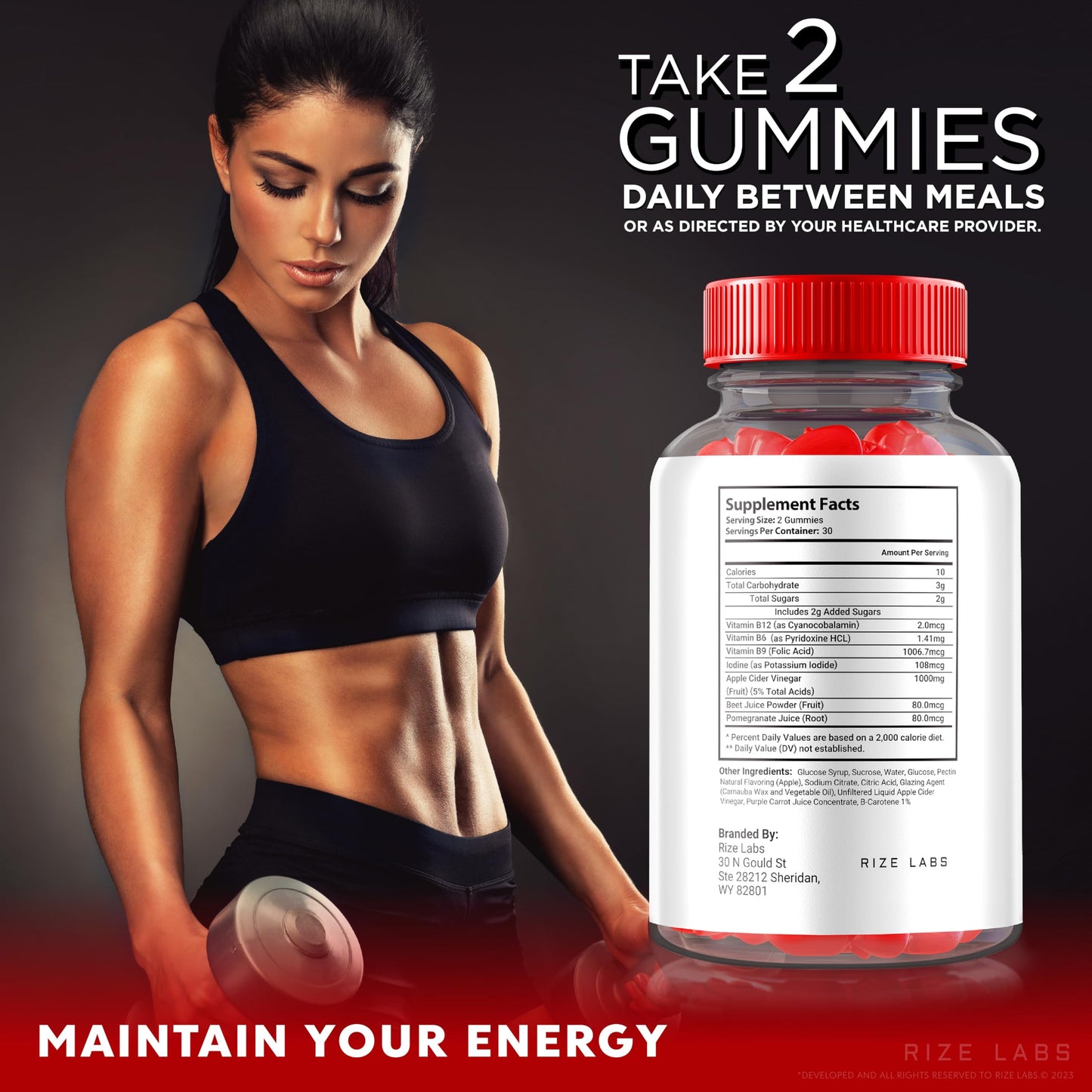 rize labs SlimDNA Keto Gummies 60 Count