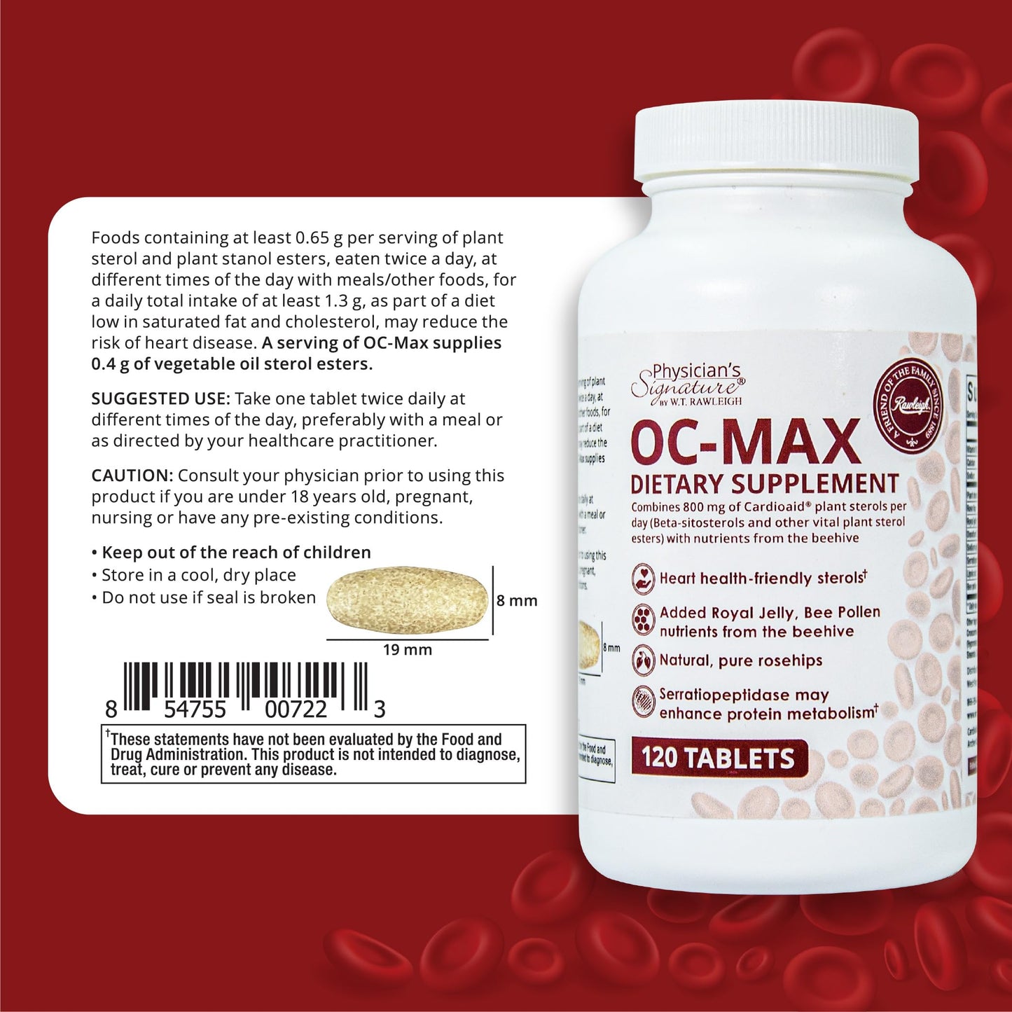 Rawleigh OC-MAX Heart Health Formula Tablet, 120 Count