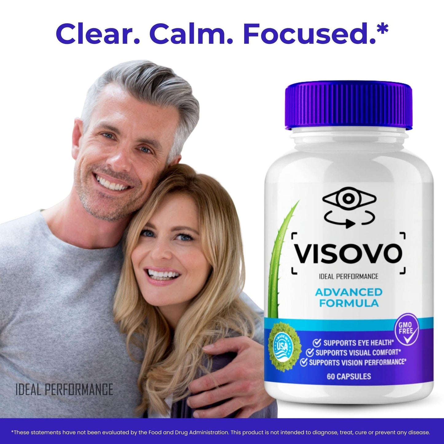 IDEAL PERFORMANCE Visovo Eye Health Supplement Capsules, 180 Capsules