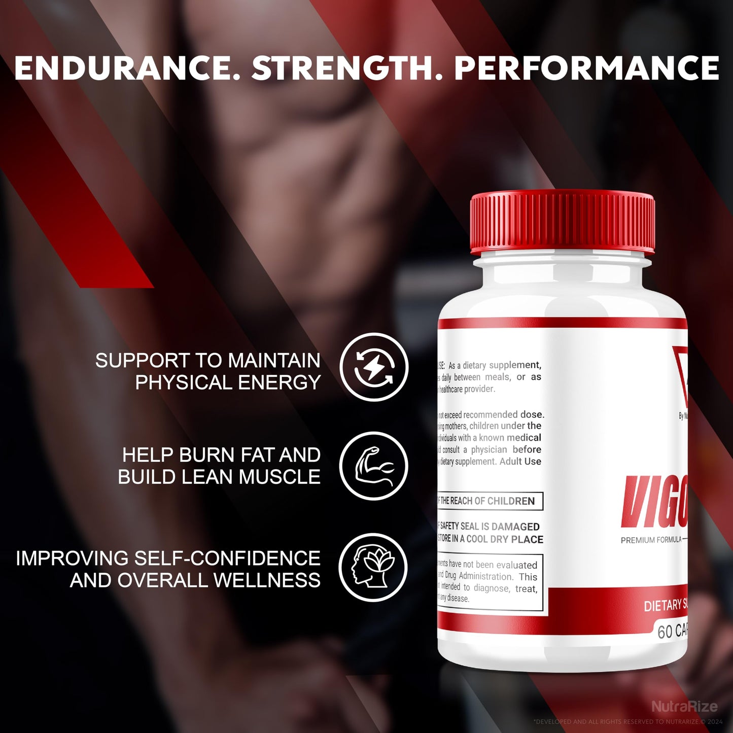 NutraRize Vigor 8 for Men Capsules 120 Count