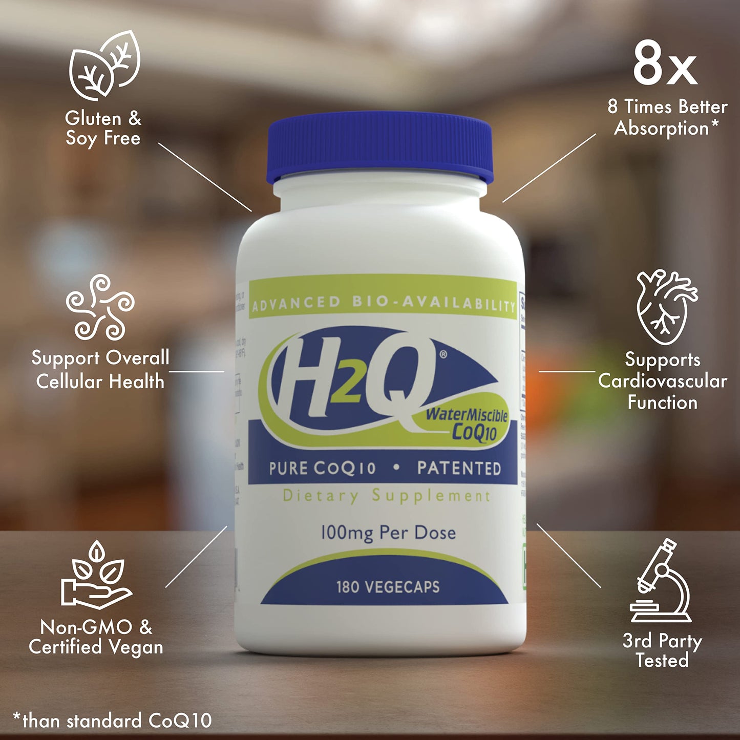 Health Thru Nutrition CoQ-10 Capsule 180 Count