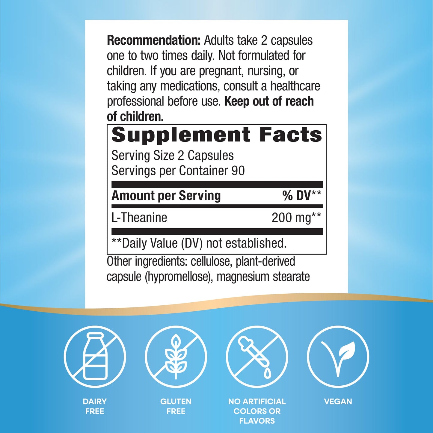 Nature's Way L-Theanine Capsules 180 Capsules