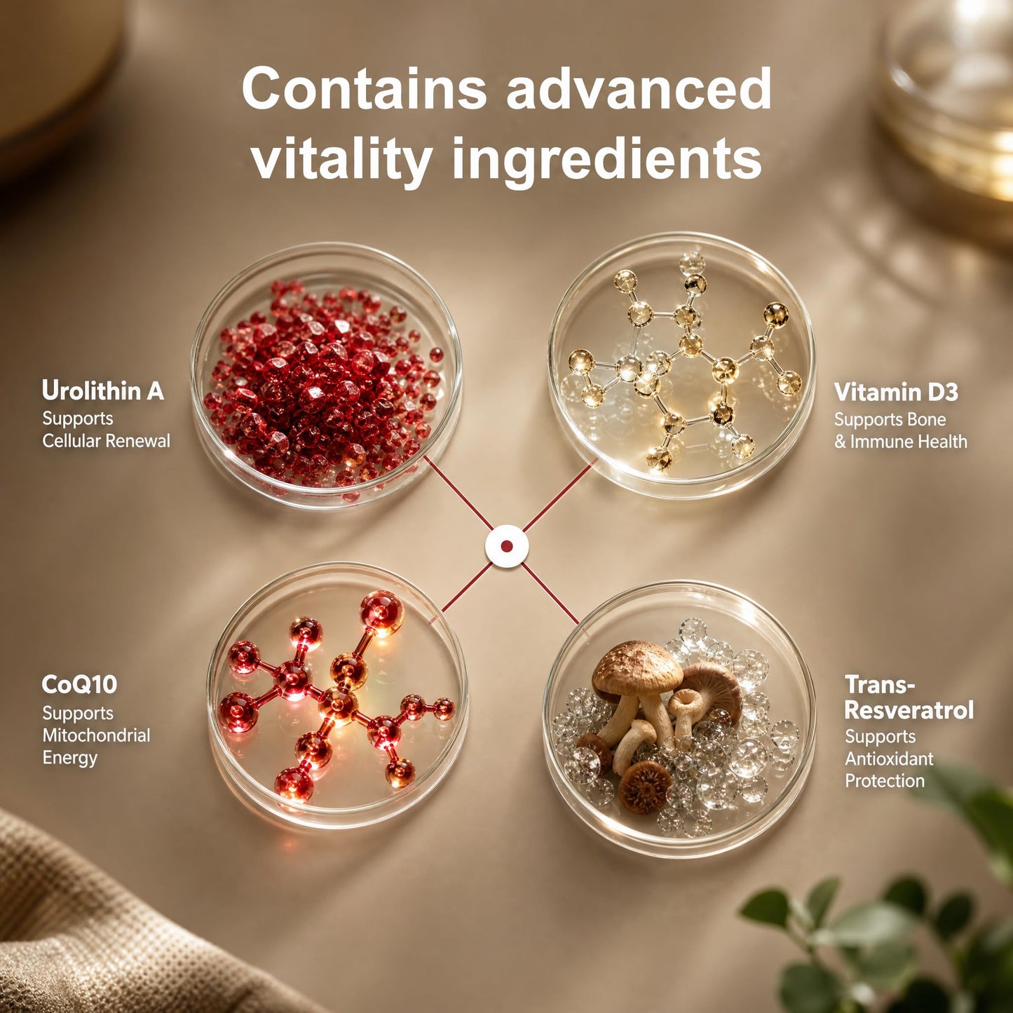 ZVPDVKW 12-in-1 Urolithin A Supplement Mitochondrial Energy Support Softgels 120