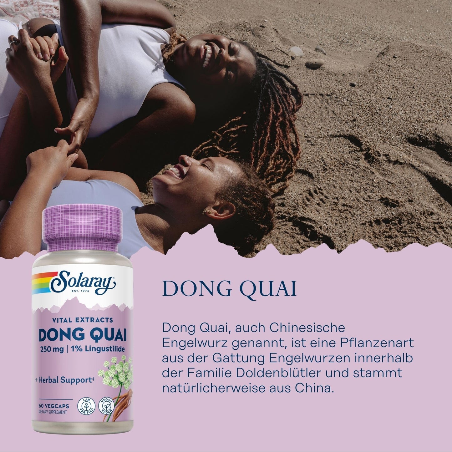 Solaray Dong Quai Root Extract 250 mg Capsule, 60 Capsules