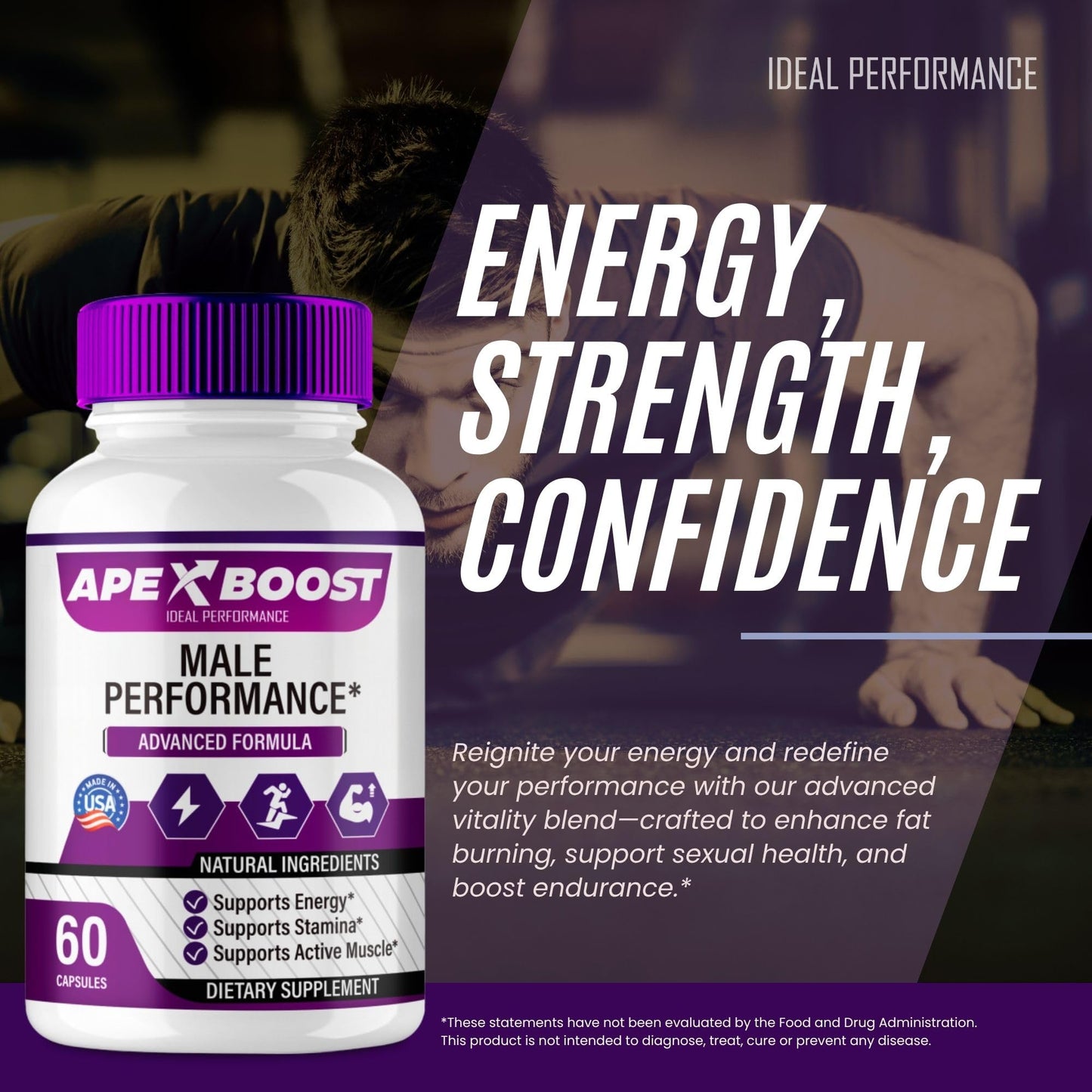 IDEAL PERFORMANCE ApexBoost Capsules, 180 Capsules