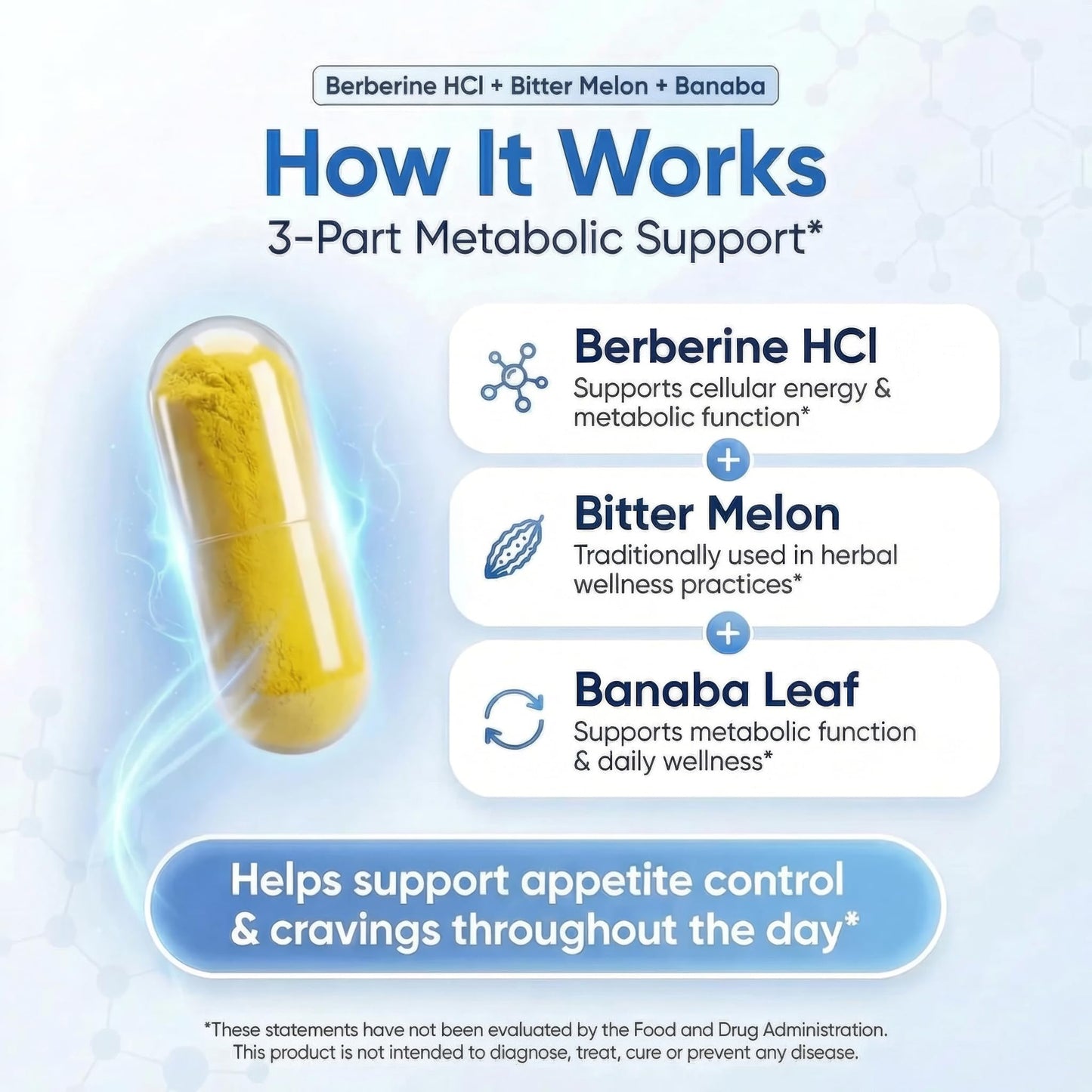 Biotech Labs Berberine HCl 1000 mg with Bitter Melon and Banaba Leaf, 60 Capsules