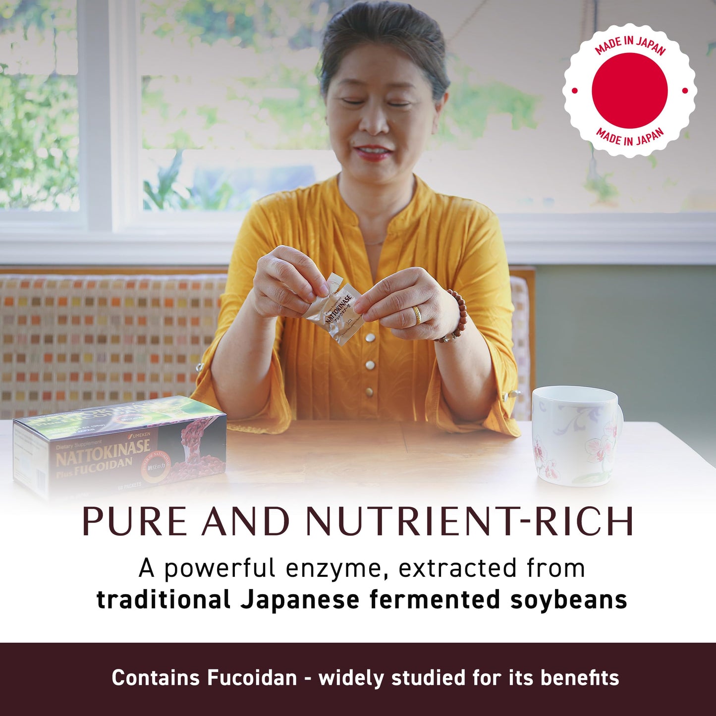 Umeken Nattokinase Plus Fucoidan Tablet, 60 Count