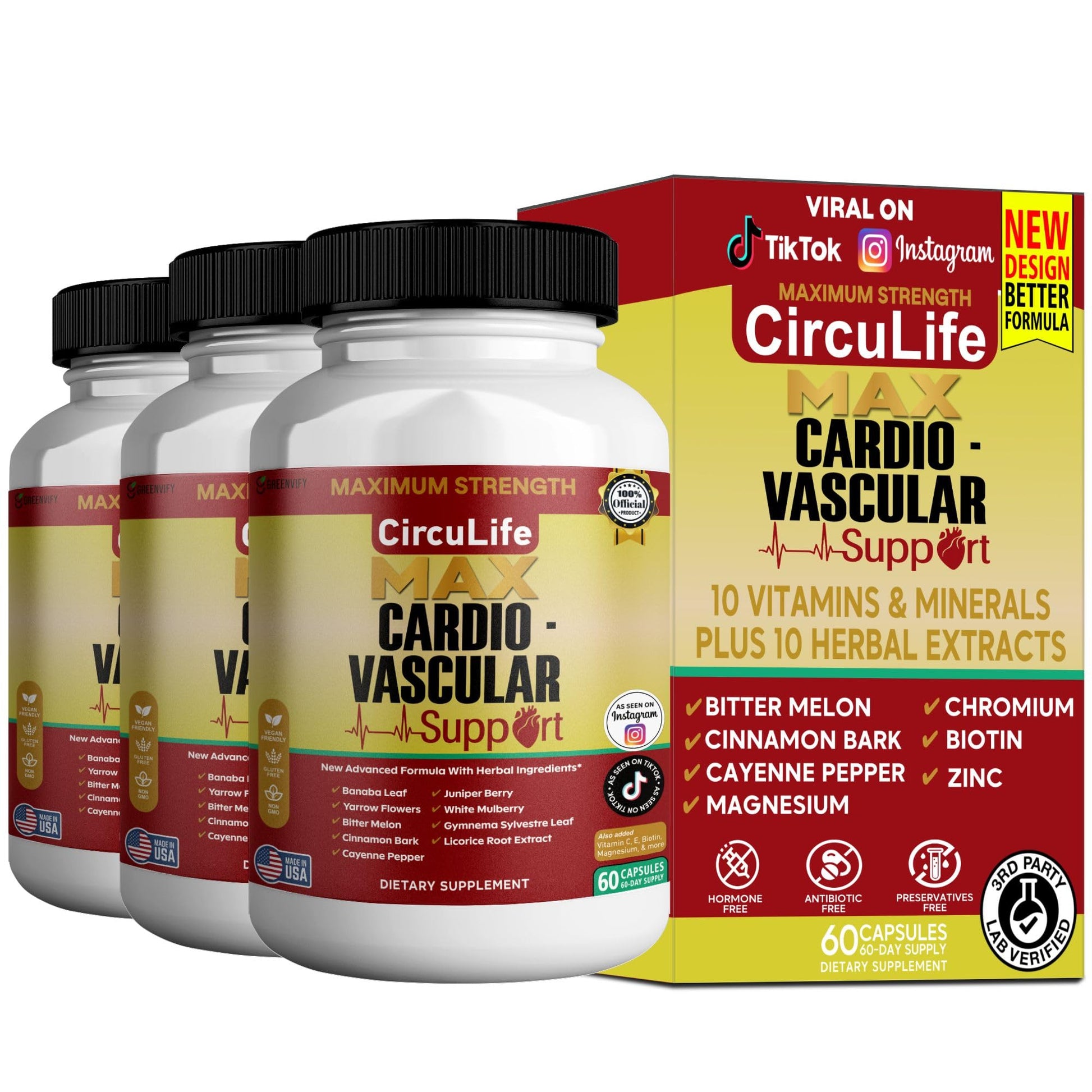 GREENVIFY CircuLife Max Cardiovascular Support Capsule 60 Count