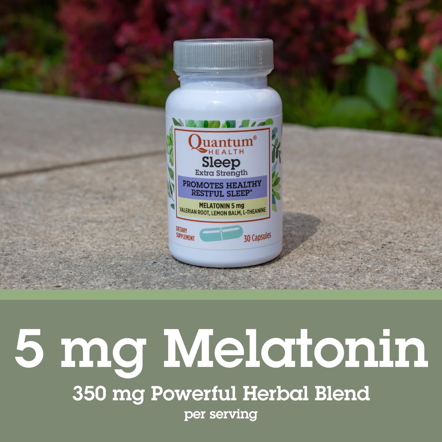 Quantum Sleep Melatonin 5mg Sleep Aid, 30 Capsules
