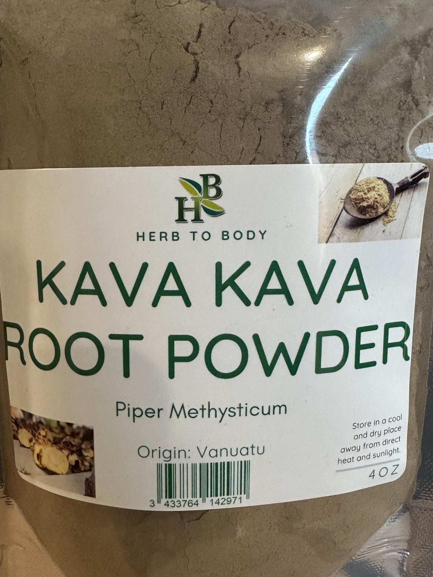 Herb To Body Kava Kava Root Powder, 4 oz