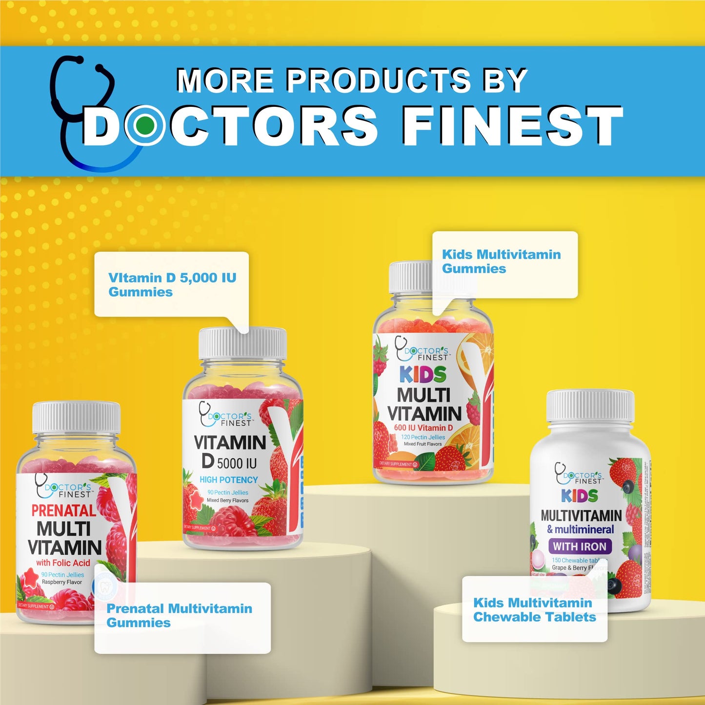 Doctors Orders Vitamin C Gummies for Kids - 250 mg Vitamin C, Gummy, 120 Count