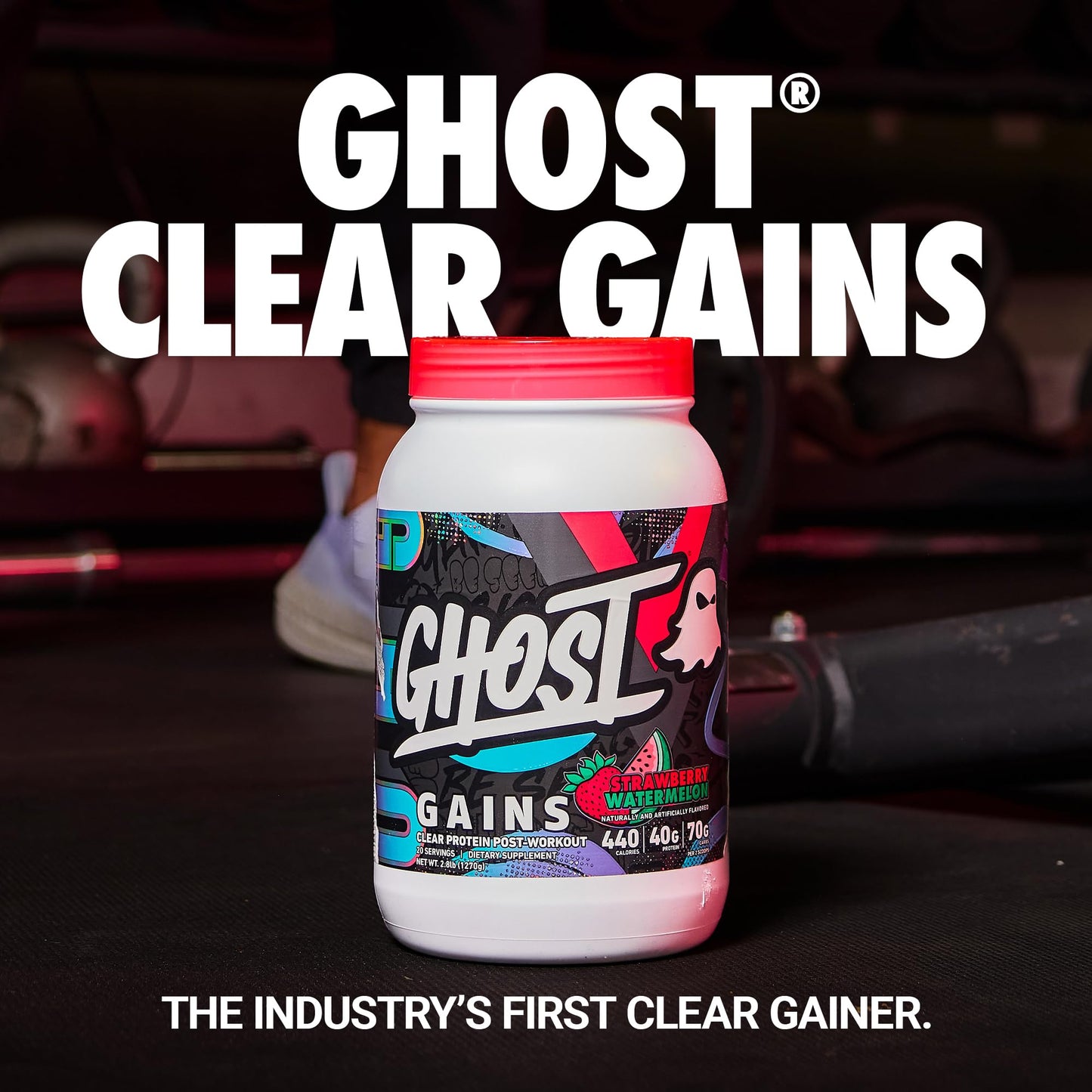 GHOST Clear Gains Mass Gainer Protein Powder, 44.8