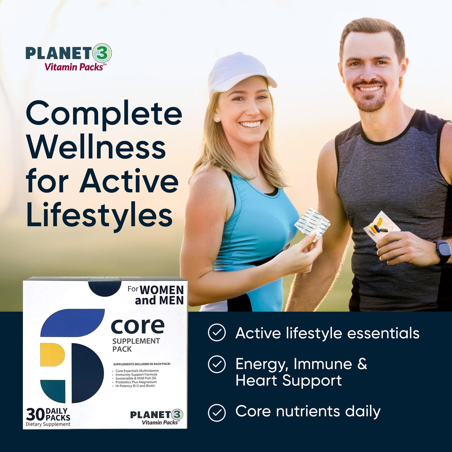 Planet 3 Vitamin Packs 90 Capsules