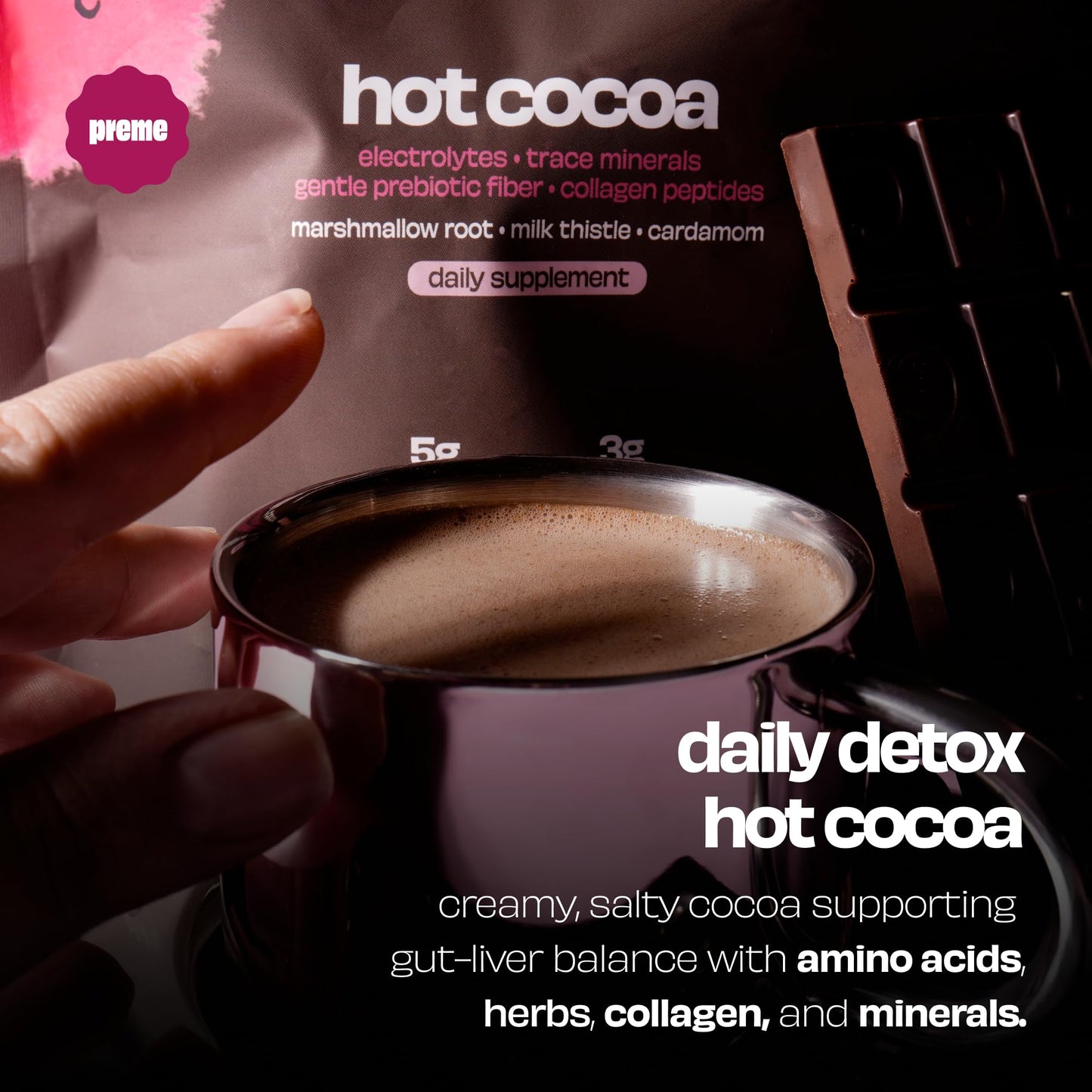 Preme Balance Hot Cocoa Powder 7.59 oz