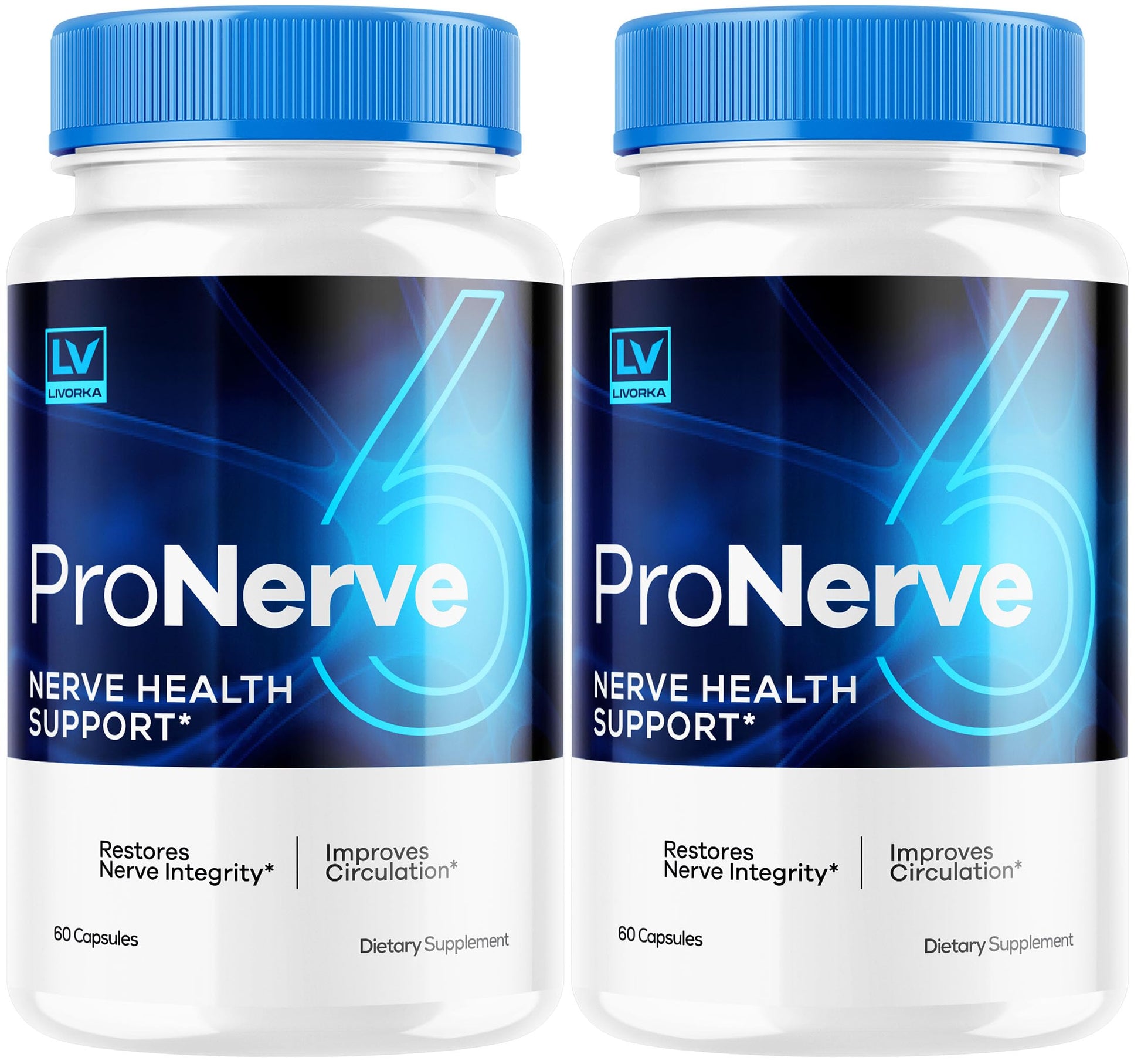 LIVORKA Pronerve 6 Official Nerve Health Support Advanced Formula Capsules, 120 Capsules