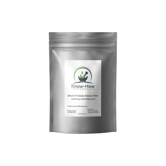 Know-How Foods Prebiotic Dietary Fiber (Non-GMO) Made 100% with Fibersol-2 Powder, 12 oz