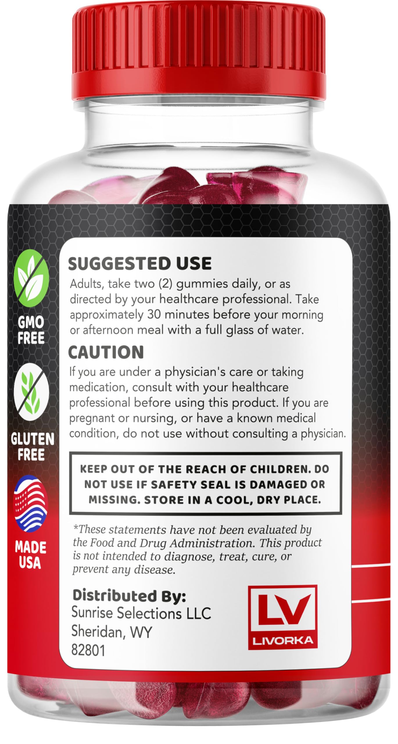 LIVORKA Maximum Male Gummies 300 Gummies