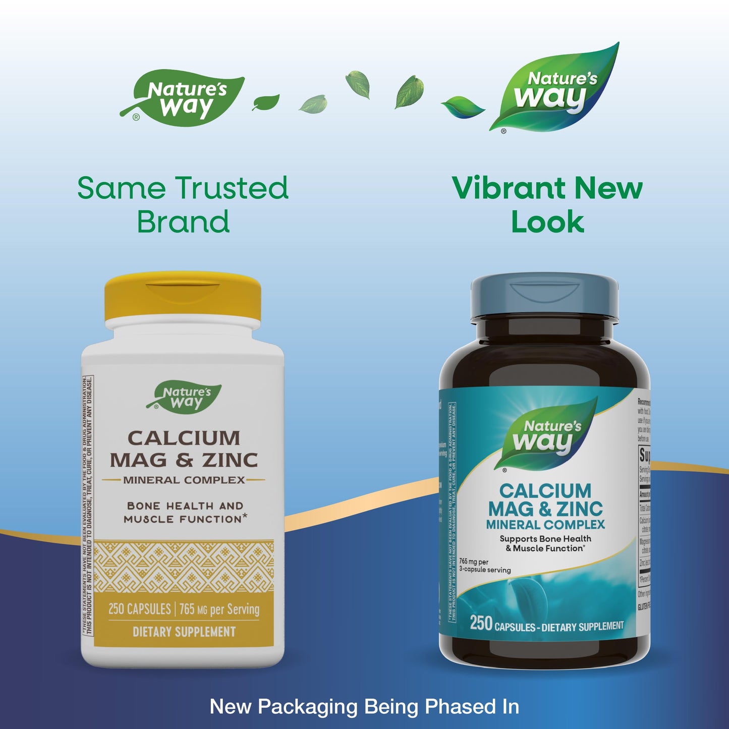 Nature's Way Calcium Magnesium & Zinc Mineral Complex 500 Capsules