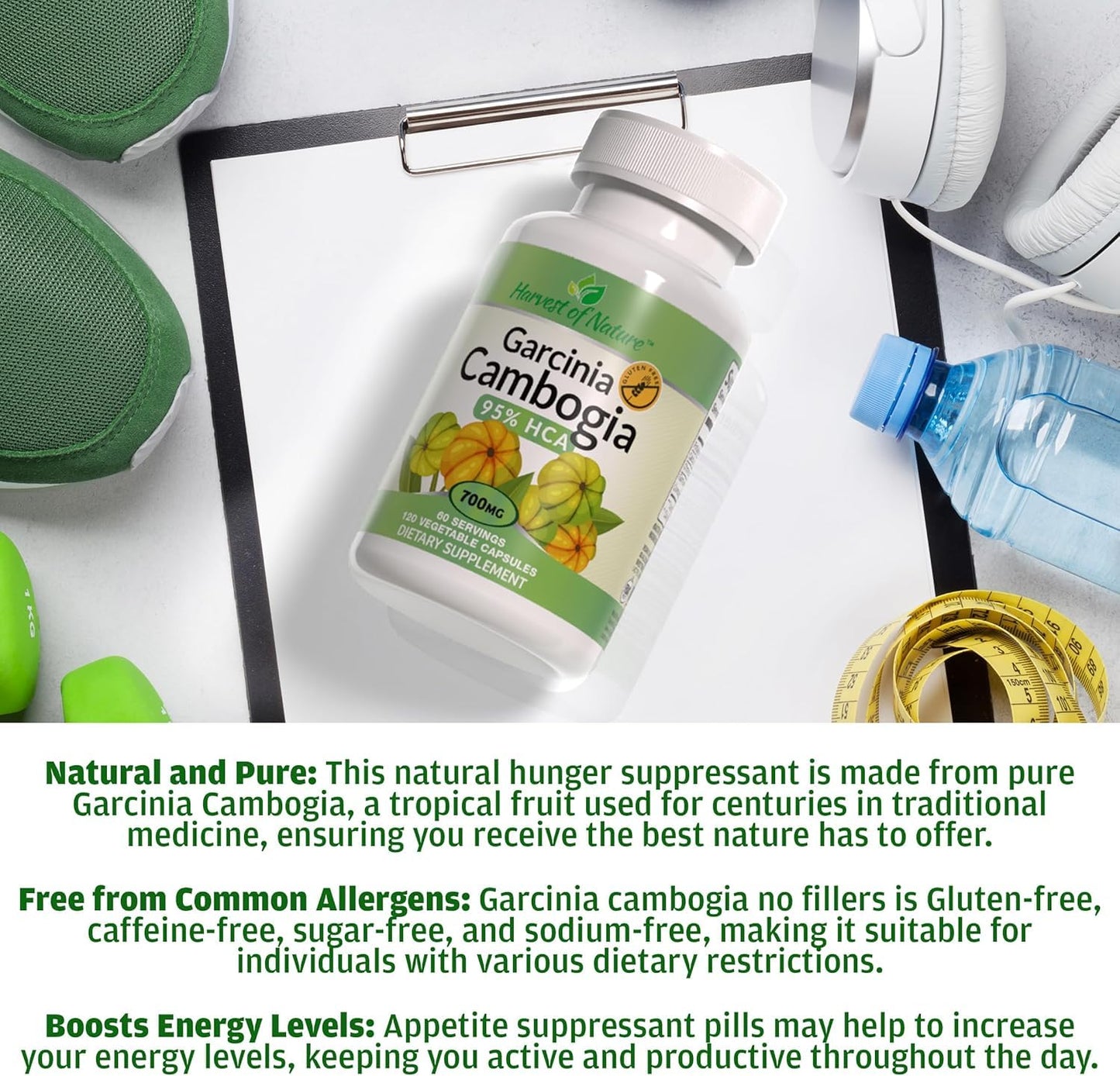 Basic Brands Harvest of Nature Garcinia Cambogia Capsules 240 Count