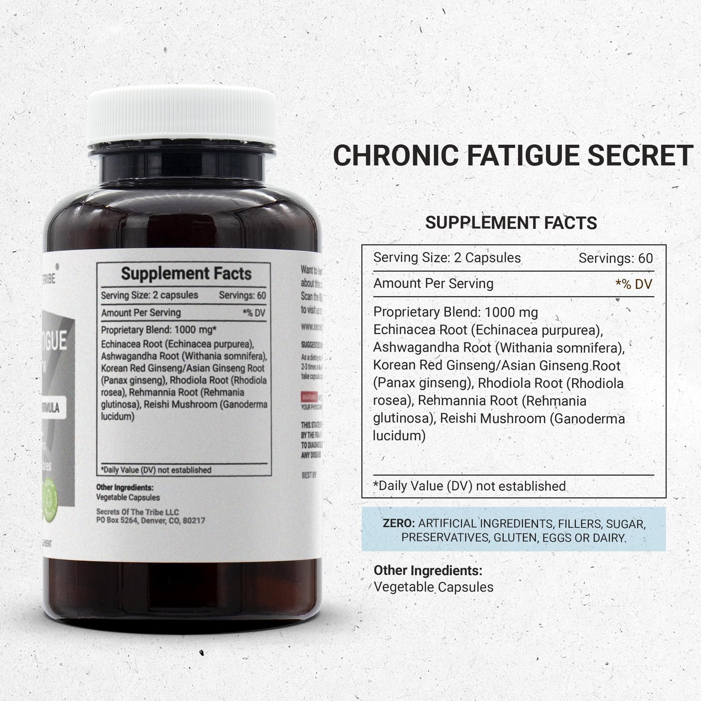 Secrets of the Tribe Chronic Fatigue Secret Capsules 120