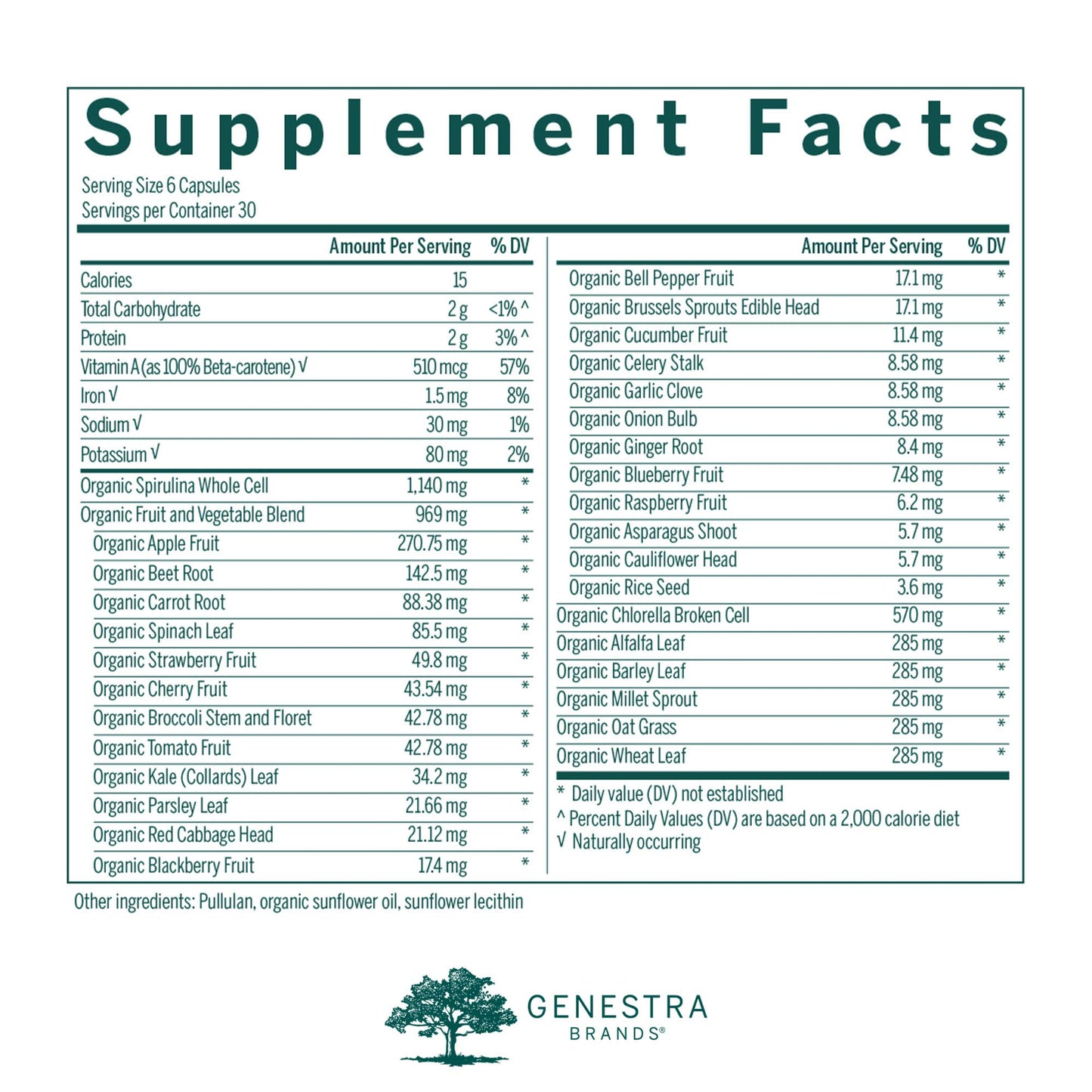 Genestra Brands Phyto Greens 180 Capsules