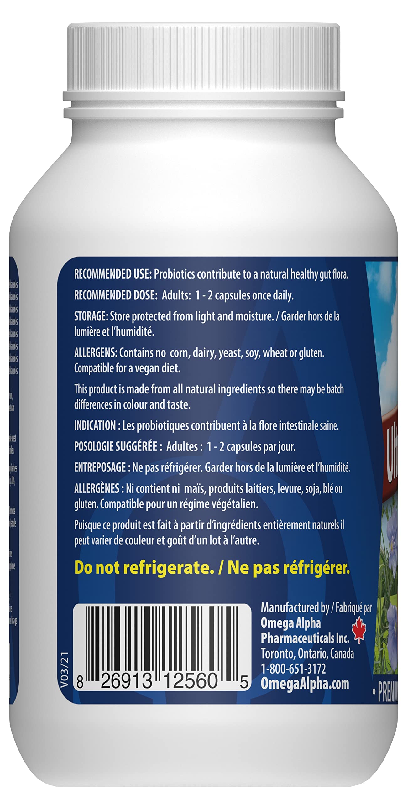 Omega Alpha Ultra Probiotic Plus Capsule 60 Count