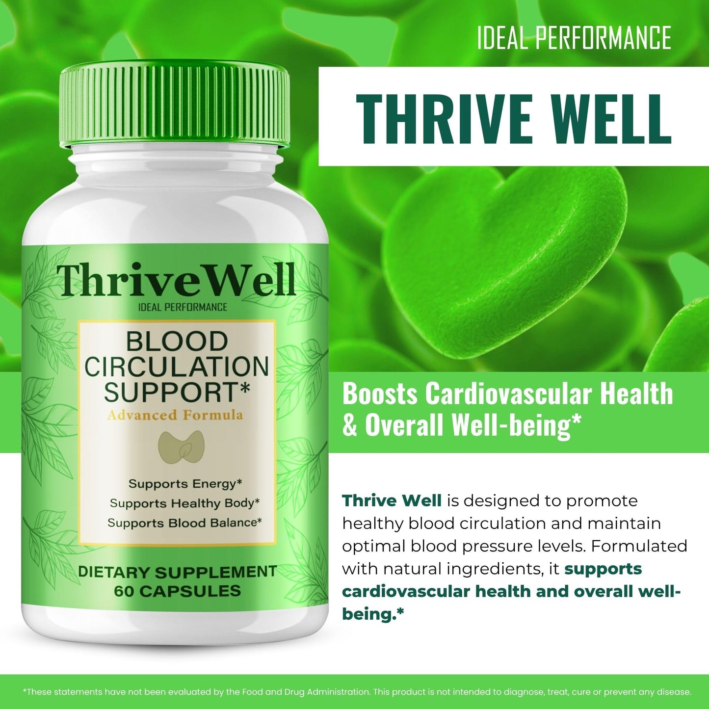 Ideal Performance Thrive Well Capsules Advanced Blood Formula 60 Capsules