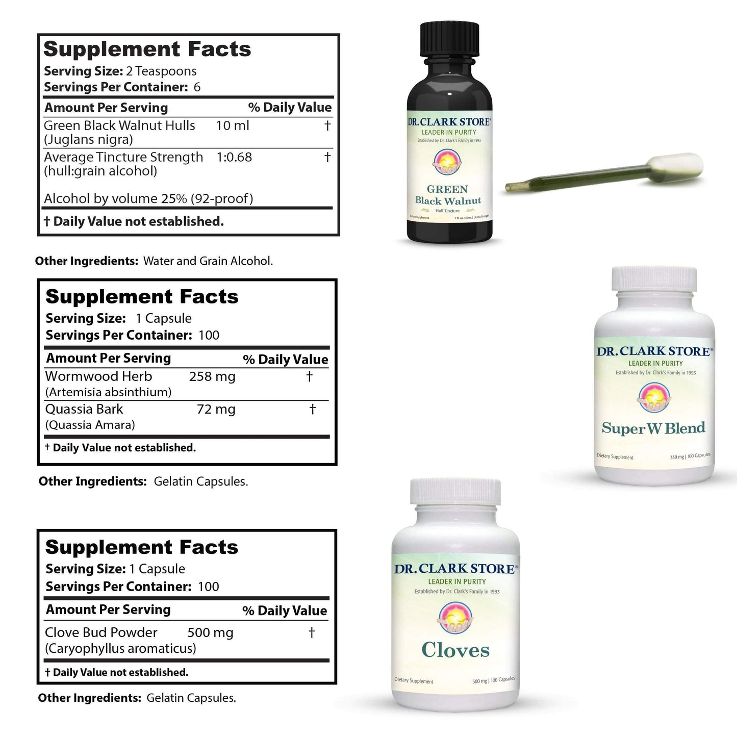 Dr Clark Store Intestine Support & Cleanse Kit Capsule 200
