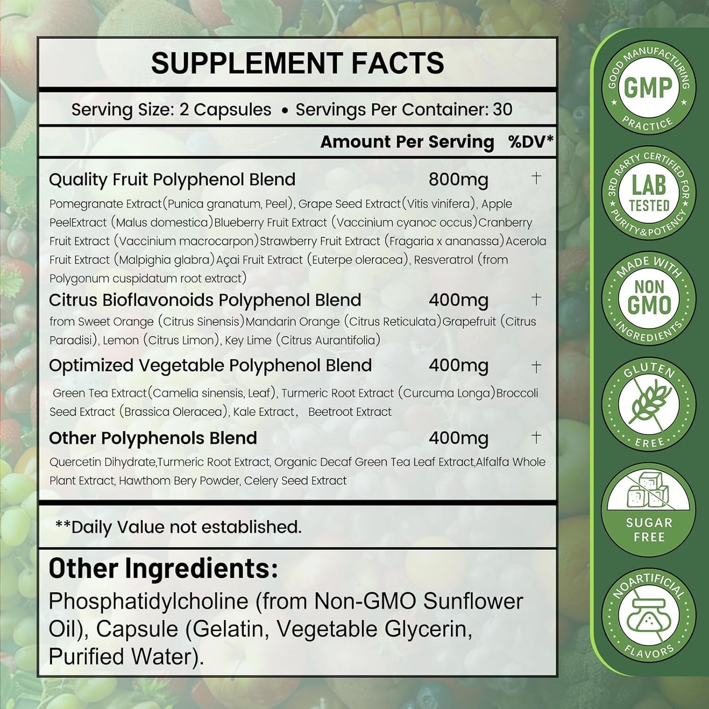 inGreens 25-in-1 Polyphenols Supplement Softgels 120