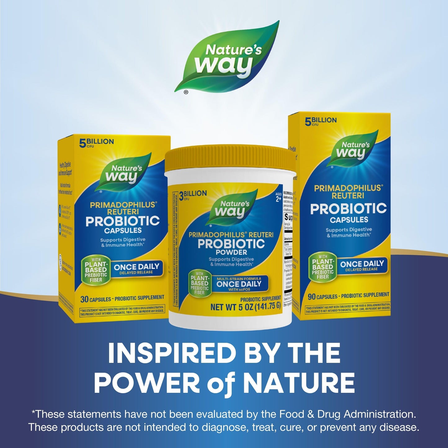 Nature's Way Primadophilus Reuteri Probiotic Powder, 5 oz