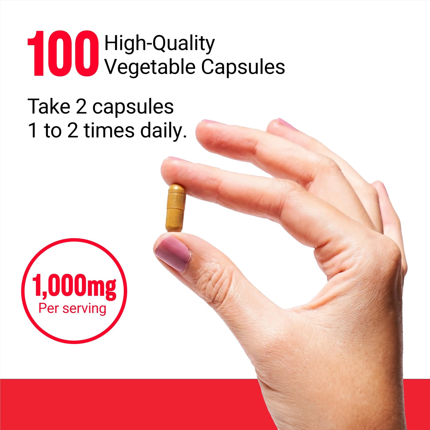 Force Factor Panax Ginseng Adaptogenic Korean Ginseng Supplement Capsule, 100 Count