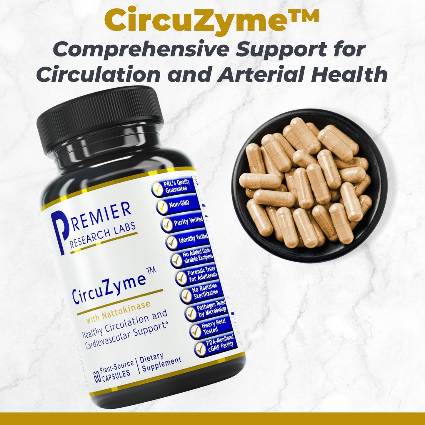 Premier Research Labs CircuZyme 60 Vegetarian Capsules