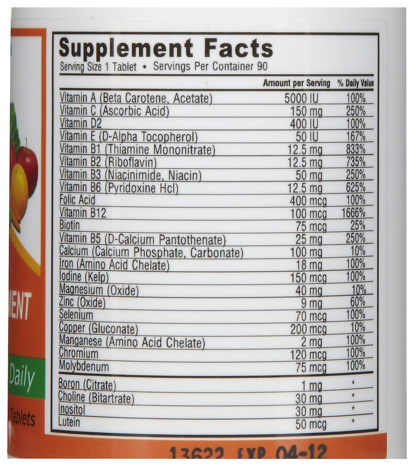 DEVA Vegan Multivitamin & Mineral Supplement Tablets, 90